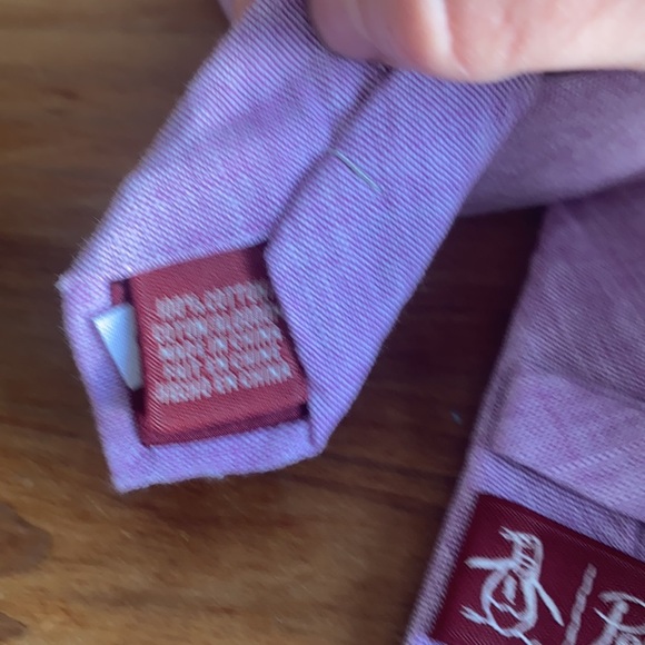 Penguin Slim Tie in Lilac - Picture 6 of 11